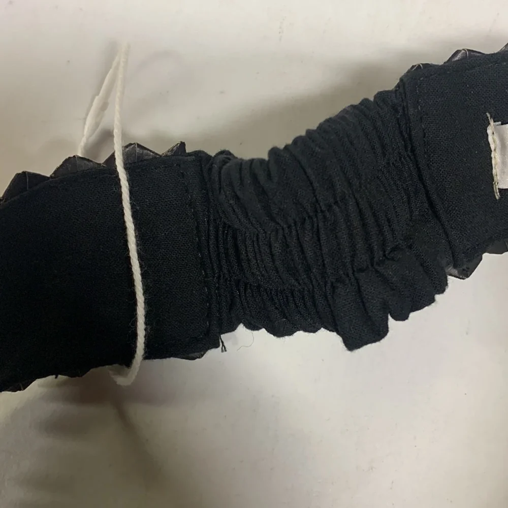 Free people Lusana visor new without tags black / natural one size
